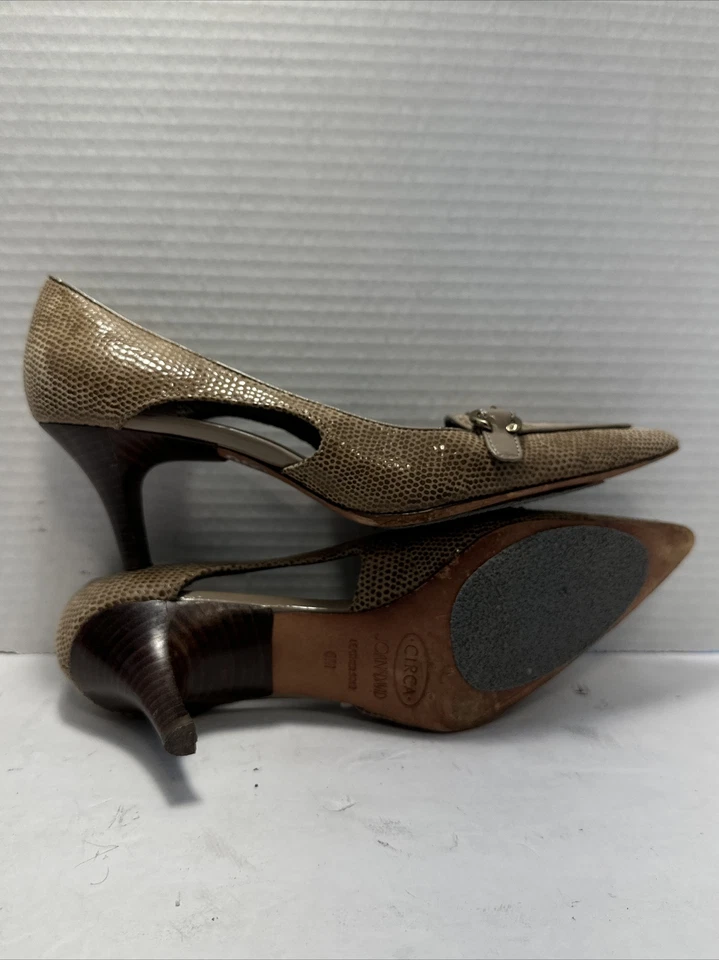 Zapatos de salón Circa Comfort Joan & David de cuero tostado para mujer talla 6M HHR6-6 excelente Foto 4 de 4