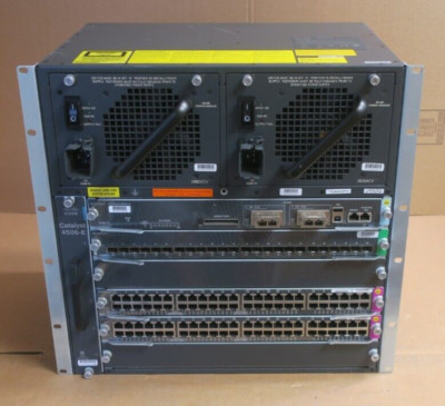 Cisco Catalyst WS-C4506-E Six-Slot Switch Gehäuse + WS-X45-SUP6-E + Module
