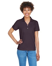 Devon & Jones Ladies' Pima Pique Short-Sleeves Y-Collar Polo D100W XS-3XL