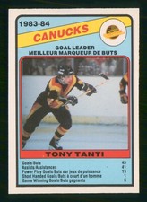 TONY TANTI SCORING LEADERS 1984-85 O-PEE-CHEE 84-85 NO 369 NRMINT+        10791