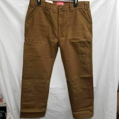 Coleman Men's Carpenter Work Pants Khaki or Black Stretch Pocket Fleece ...