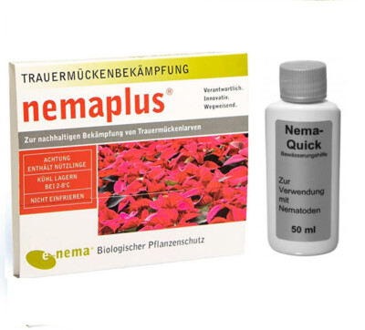 NemaPlus (25 Mio für 50qm) + Nema-Quick (50 ml) SF-Nematoden gegen Trauermücken