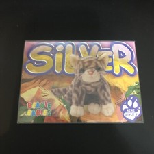 TY Beanie Babies BBOC Card Series 3 Common Silver the cat #4242
