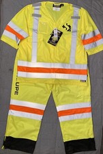 Holmes Workwear Hi-Vis Short Sleeve Jacket  Traffic Pant Set Safety BNWT XXL