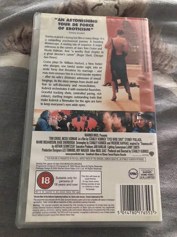 Eyes Wide Shut (VHS/SUR, 2001) 5014780176553 eBay