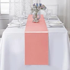 1 Pack Satin Table Runner 12 x 108 Inch Long