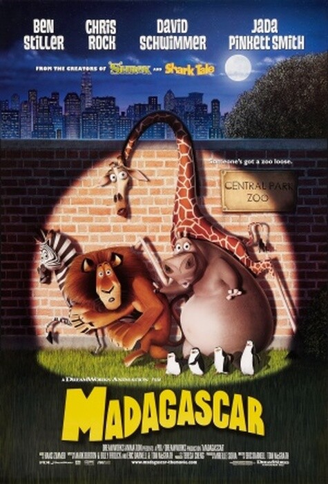 Madagascar (Double Sided Regular) (2005) Original Movie Poster