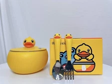 Set bowl spoon fork ,Forks set. Kid plate and bowl set.BDuck.Meal set Kid B Duck