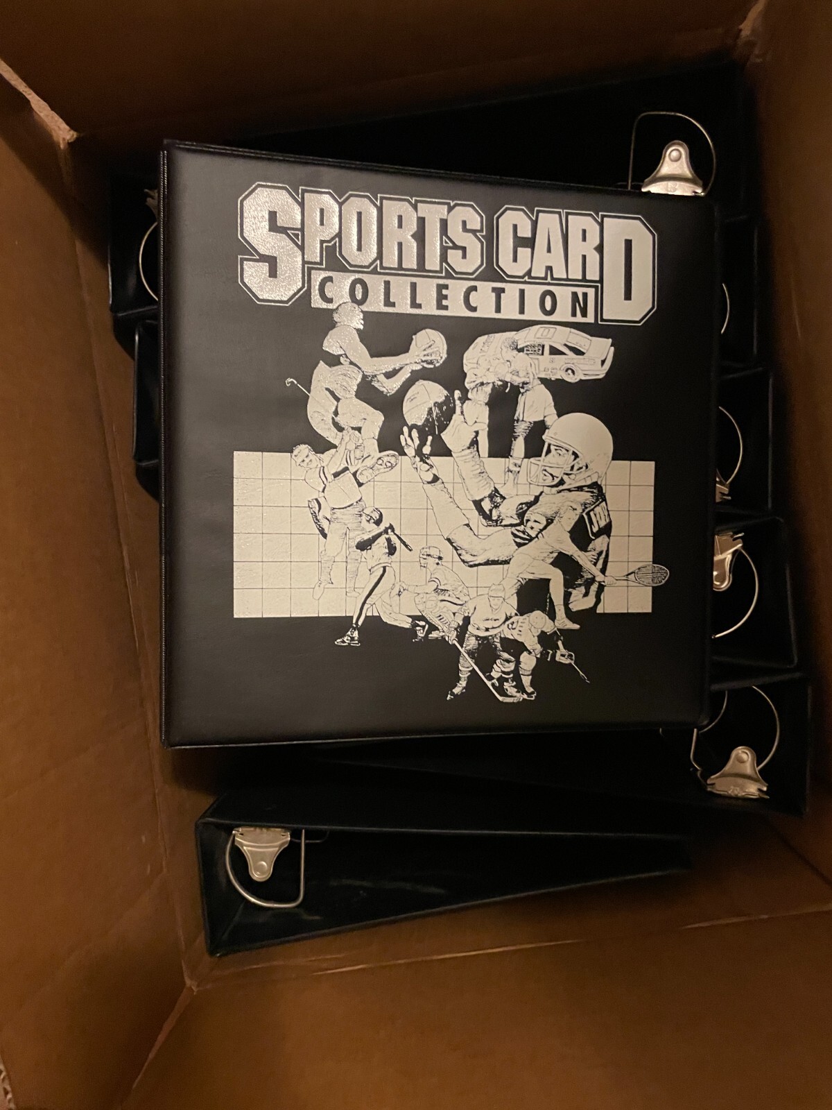 Lot of 10 Black Baseball Sports Card Collection 3" DRing Albums