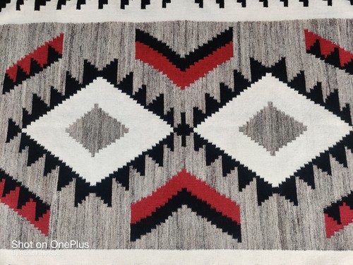 9x12 Wool Navajo Rug Southwest Style Area Rug Native boho Kilim Rug Zapotec Rug - 第 8/9 張圖片