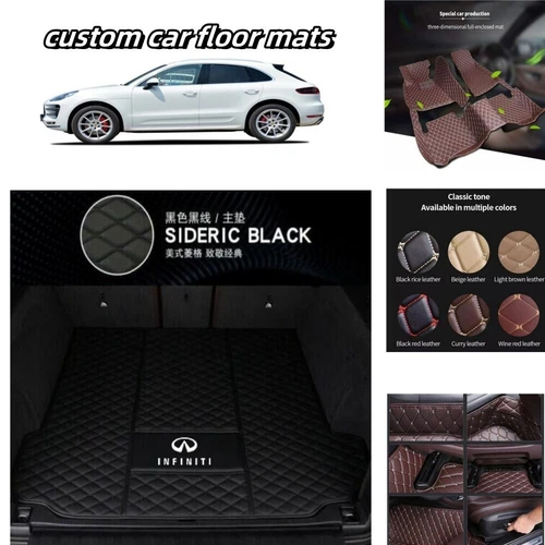 Car Floor Mats For Infiniti Q50 Q60 Q70 QX30 QX50 QX56 QX60 QX70 QX80 Waterproof - Picture 21 of 29