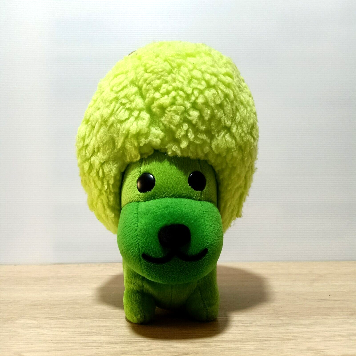 San-X Afro Ken Lion Senzo Dog LARGE BIG Green Head Plush Doll Toy