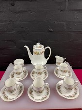 Royal Standard Lyndale Coffee Pot Cups Saucers Jug Sugar 15 Items Set