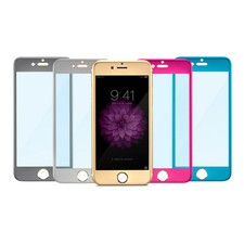 Full Cover Titanium Alloy Tempered Glass Screen Protector for iPhone 8 7 6S Plus
