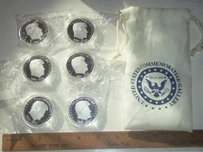 6 U. S. comm. gallery 70th Anniversary Kennedy coins, Pt 109 Rescue, 1943 - 2013