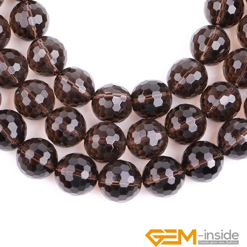 Wholesale Lot Natural Assorted Stones Faceted Round Loose Spacer Beads 15"Strand - Picture 166 of 345