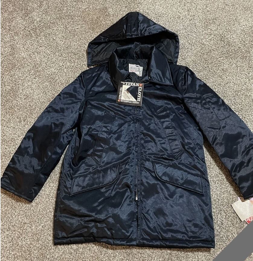 Vintage Spiewak Golden Fleece Jacket Titan Cloth Blue Parka Coat 