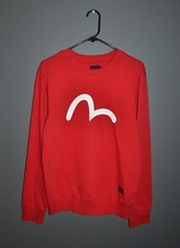 Evisu S size Red Sweatshirt Logo