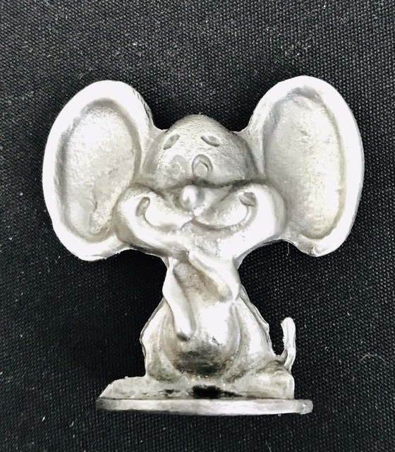 Cute Pewter MOUSE Funny Highly Detailed Silver Metal Figurine Statue C