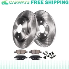 Rear Disc Brake Rotors and Ceramic Brake Pads For 2007-2013 Acura MDX NJ L16
