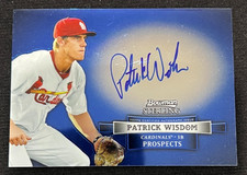 PATRICK WISDOM 2012 Bowman Sterling Prospects #BSAP-PW Rookie Card RC AUTO. rookie card picture