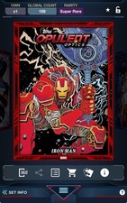 Topps Marvel Collect 2025 Opulent Optics Color Match - Iron Man