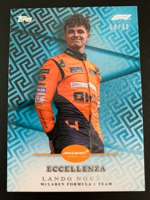 2024 Topps Eccellenza Formula 1 Blue Lando Norris ed/49