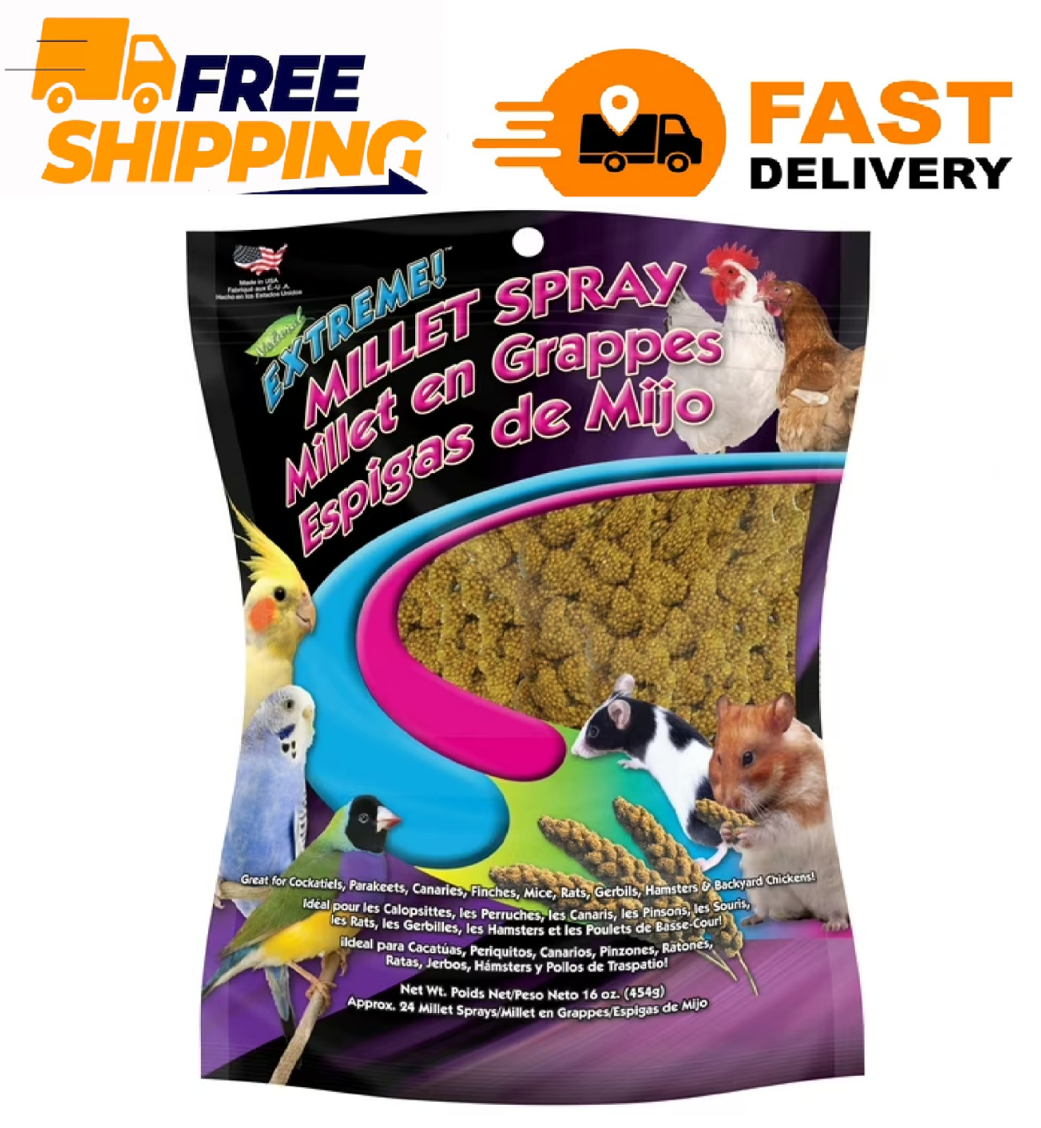 Spray Millet 16 Oz - Free Shipping