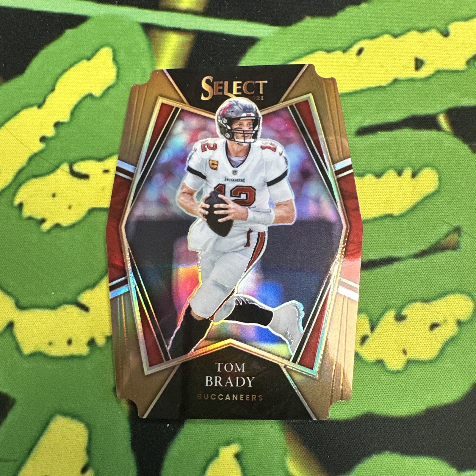 2021 Tom Brady Select Premier Die Cut Copper Brown /199 Tampa Bay Buccaneers