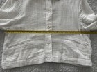 Eileen Fisher White Classic Organic Cotton Collar Jacket Long Sleeve — photo 5