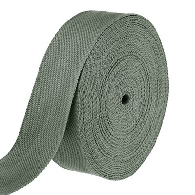 Cotton Webbing 2 Inch 15.3 Yard Polyester Cotton Webbing Strap, Grey