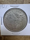 1921 Morgan Silver One Dollar E Pluribus Unum US Antique Coin