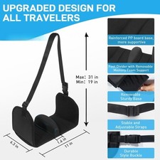 Airplane Foot Hammock Dividing Travel Essential for Train Under Desk Flying
