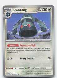 Bronzong 067/131 Prismatic Evolutions Master Ball Pattern Holo