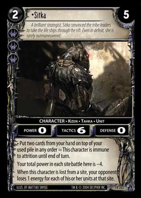Sitka - Incursion - Wars TCG