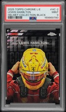 2025 Topps Chrome Logofractor F1 Lewis Hamilton #04/10 PSA 9 Black Helmet POP 2