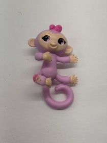 WowWee Fingerlings Lot Of 7 Monkeys, Pink, Purple, Black And White