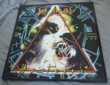 Joe Elliott Signed Vinyl Album Hysteria Def Leppard With Proof