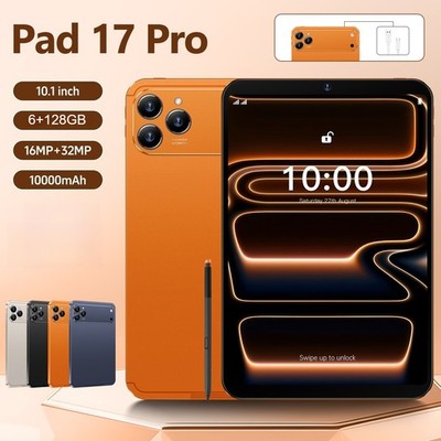 Pad 17 Pro 10.1'' Tablet PC 6+128GB 16+32MP Android 10000mAh IPS Dual Sim Gifts