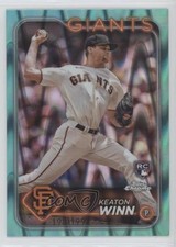 2024 Topps Chrome Aqua RayWave Refractor 198/199 Keaton Winn #208 1u6