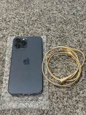 Apple iPhone 12 Pro Max Blue 128GB Unlocked  Dual SIM Bluetooth Wi-Fi - Used 