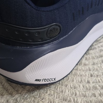 Nike ReactX Infinity Run 4 Navy/White Men's 8.5 Cushioned Running Shoe DR2665