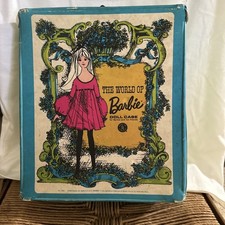 Vintage 1968 "The World Of BARBIE" Doll Case Mattel No. 1002