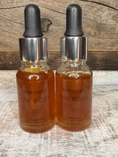 🌞 Tan Luxe The Body Illuminating Self-Tan Drops – 2 Pack (15ml Each) | MSRP=$58