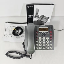 AMPLICOM PowerTel 580, AMPLIFIED LOUD, Base Station Phone Landline Telephone 