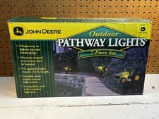 New John Deere Tractor Outdoor Pathway Lights 7 Pc Set Decor Holiday Christmas