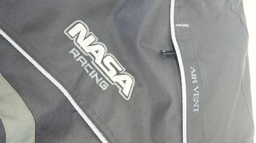 NASA Racing Mens Textile Motorcycle Jacket CE Armor Black Reflective Vented NWT image 4