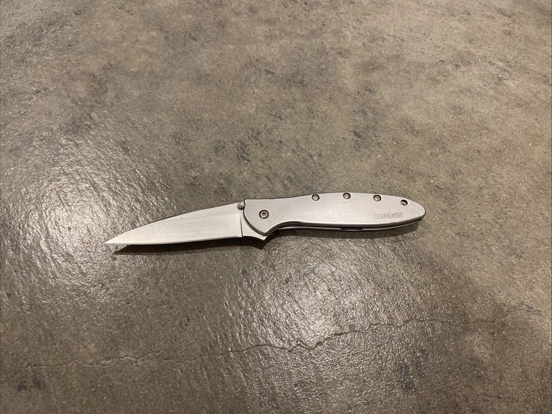 Kershaw Leek 1660 Ken Onion USA Folding Knife Stainless Steel Handle EDC Pocket