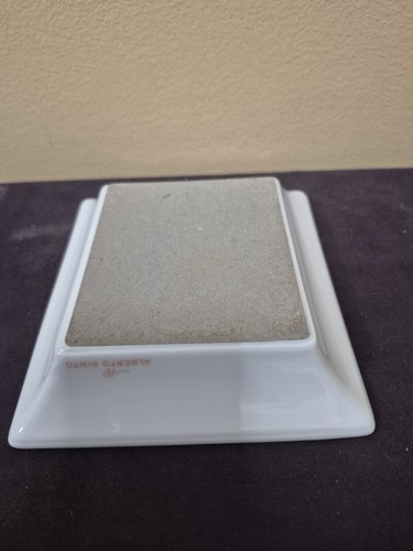 Raynaud Cristobal Rouge Schmuck Tablett 5,5" quadratisch - Aberto Pinto Limoges - Bild 7 von 8
