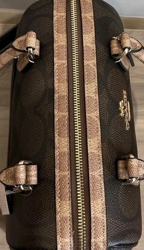 Coach Rowan Satchel/C-Body Bag In Signature Walnut/ Tan;CY679;BNWT:Retail: $398 - Picture 23 of 24